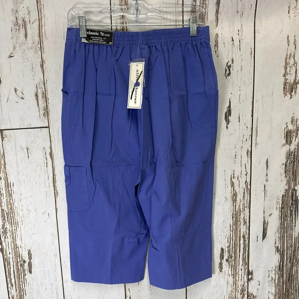 Alfred Dunner Blue Capris size 8P